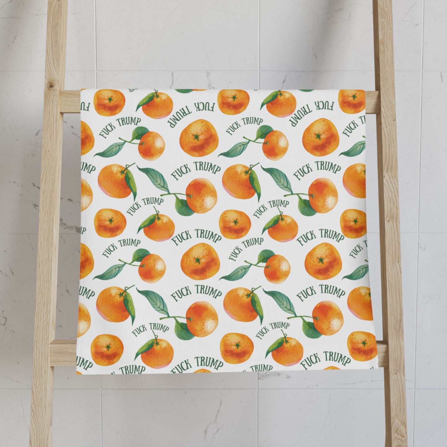 Subtle F*ck Trump Oranges Hand Towel