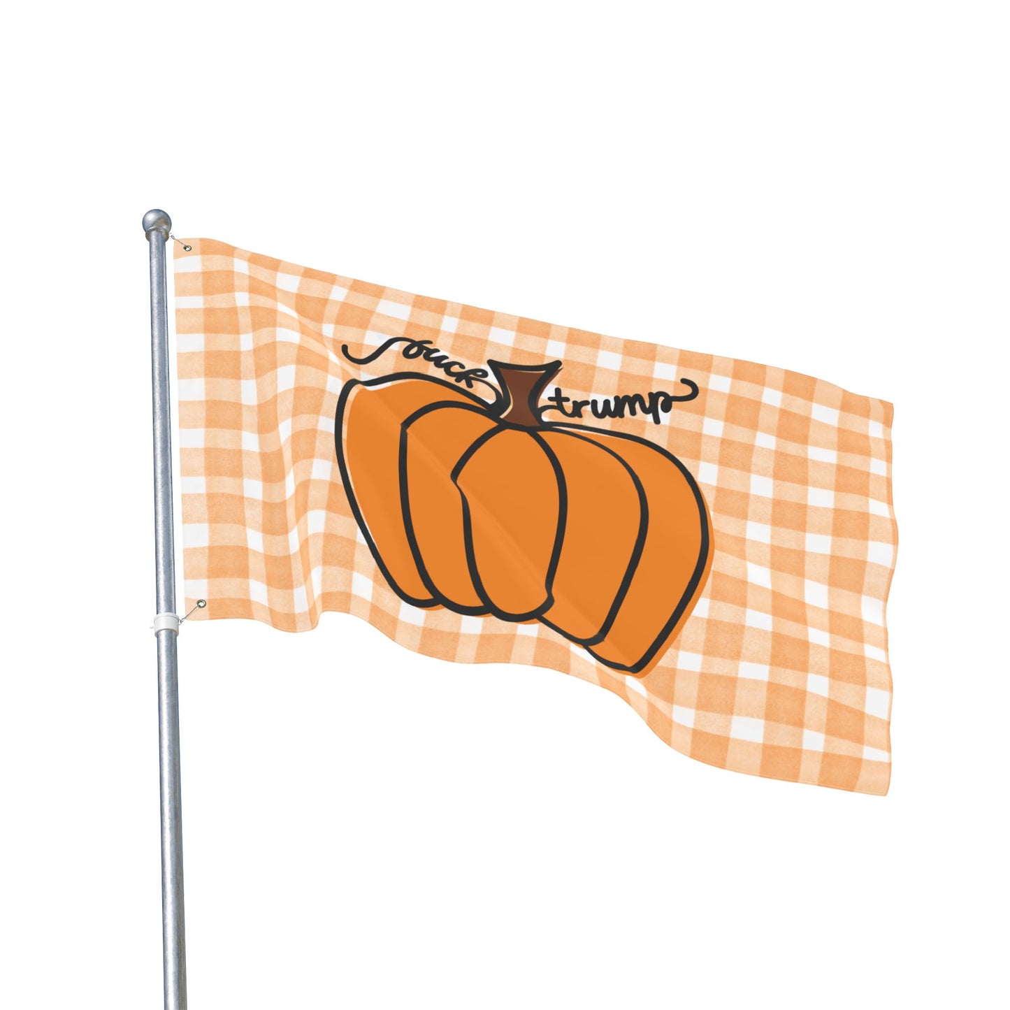 F*ck Trump Autumn Pumpkin Full-Sized Flag