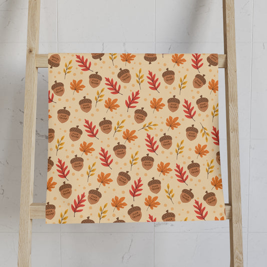 Subtle F*ck Trump Fall Acorns Hand Towel