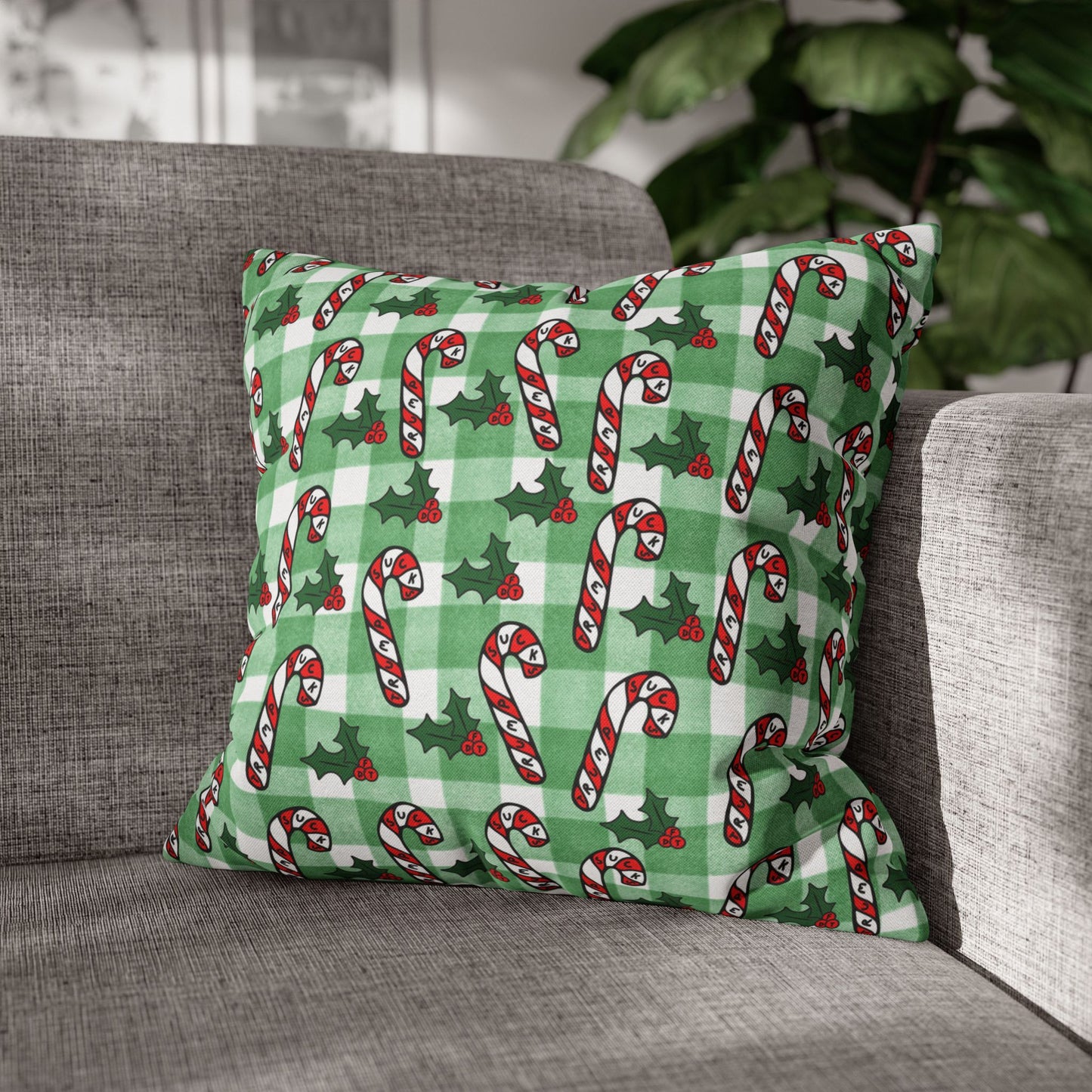 Trump Sucks Candy Canes Accent Pillow Cover
