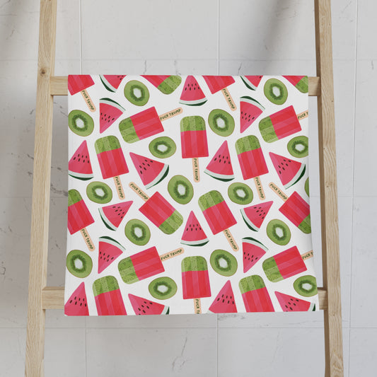 Subtle F*ck Trump Watermelon Popsicle Hand Towel