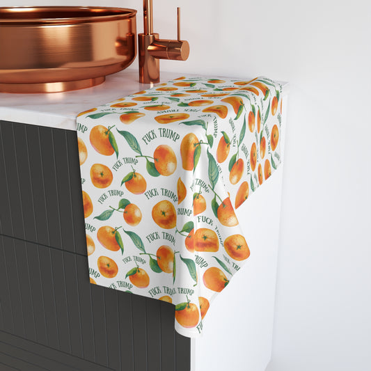 Subtle F*ck Trump Oranges Hand Towel