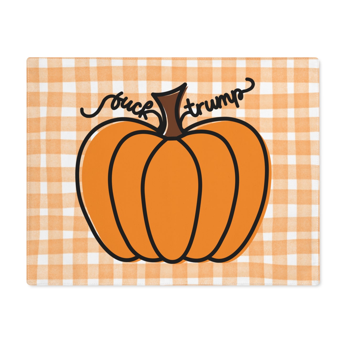 Subtle F*ck Trump Fall Pumpkin Placemat