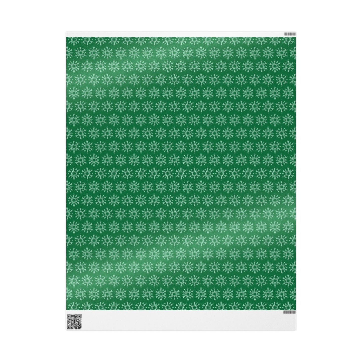 Subtle F*ck Trump Green Snowflake Wrapping Paper