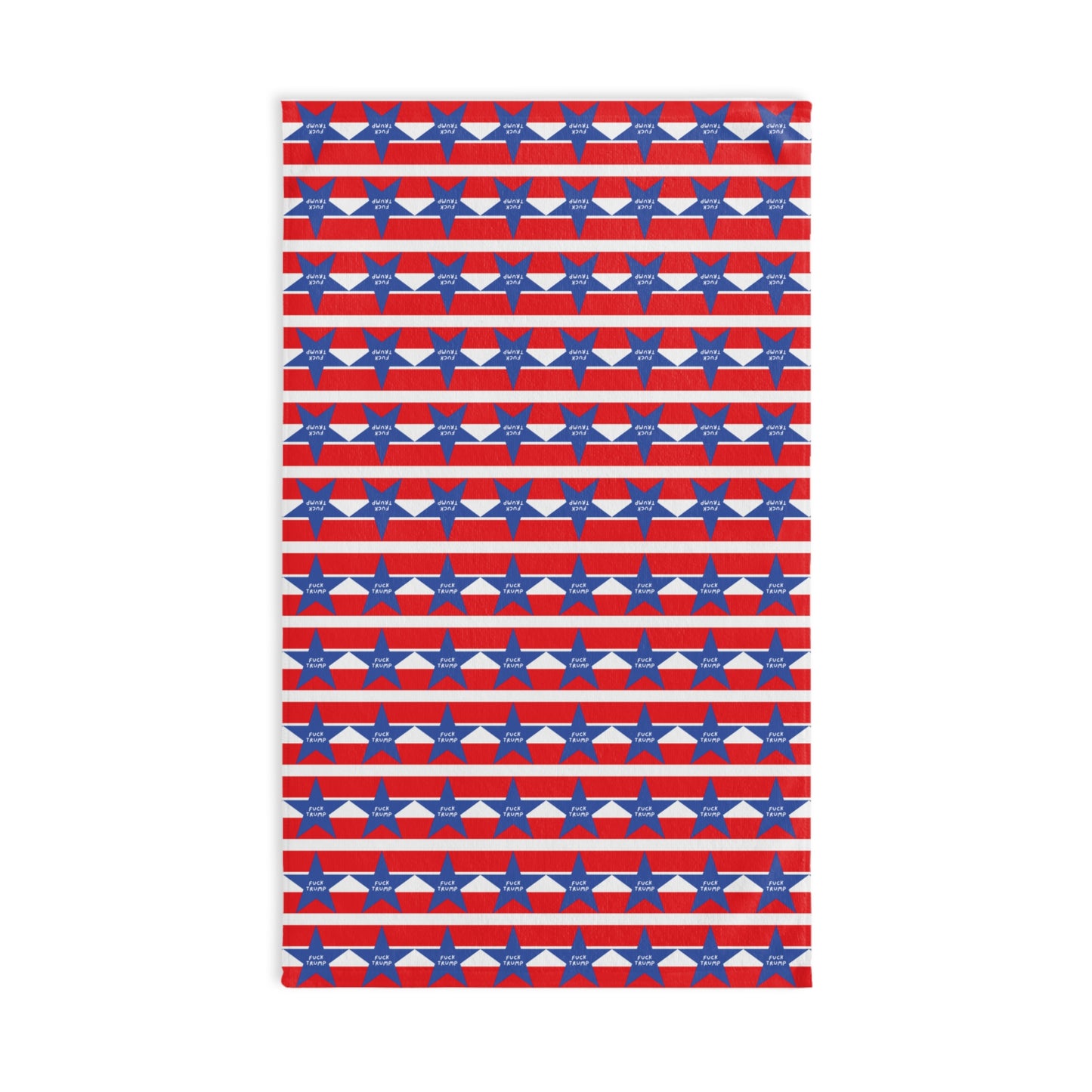 Subtle F*ck Trump Stars and Stripes Hand Towel