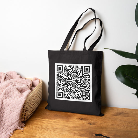 F*ck Trump QR Code Canvas Tote Bag