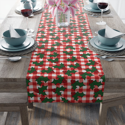 Subtle FDT Christmas Holly Table Runner