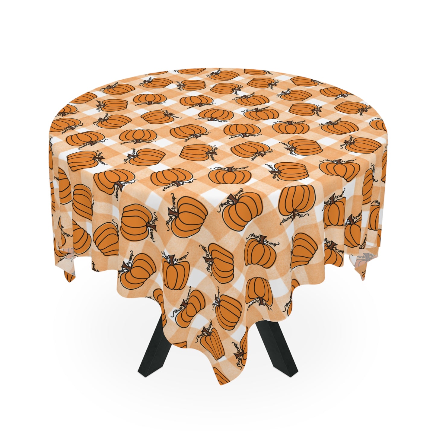 Subtle F*ck Trump Fall Pumpkin Tablecloth