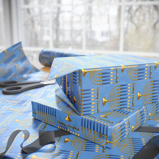 Subtle F*ck Trump Hanukkah Menorah Wrapping Paper