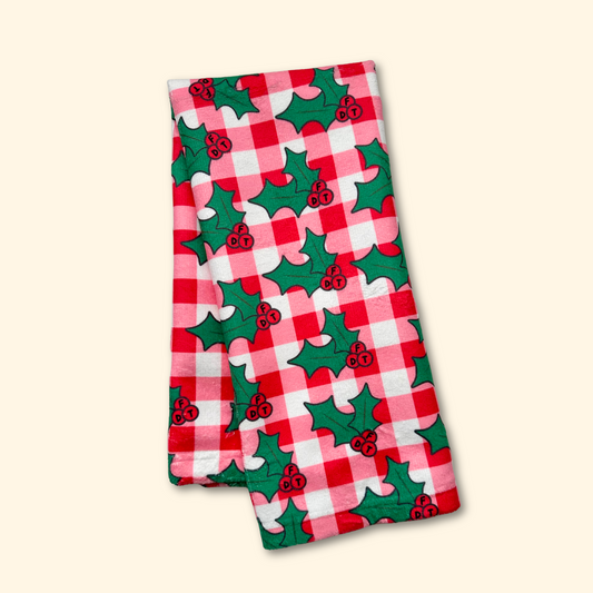 Subtle FDT Christmas Holly Hand Towel