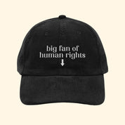 Big Fan of Human Rights Vintage Corduroy Cap