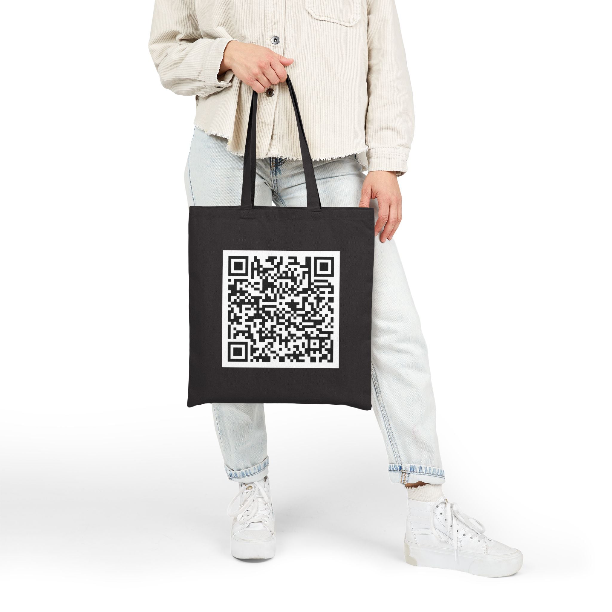 F*ck Trump QR Code Canvas Tote Bag