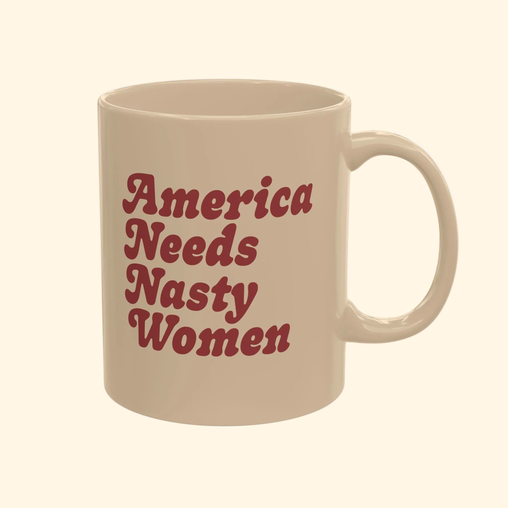 Retro America Needs Nasty Women Mug