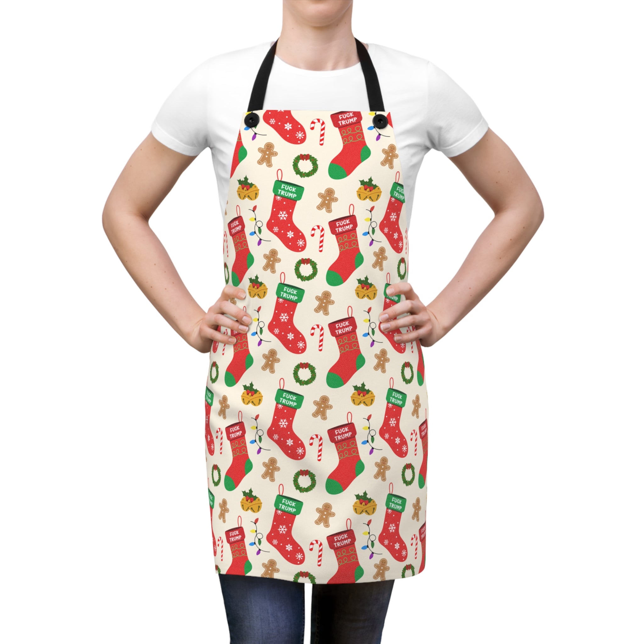 Subtle F*ck Trump Christmas Stockings Cooking Apron