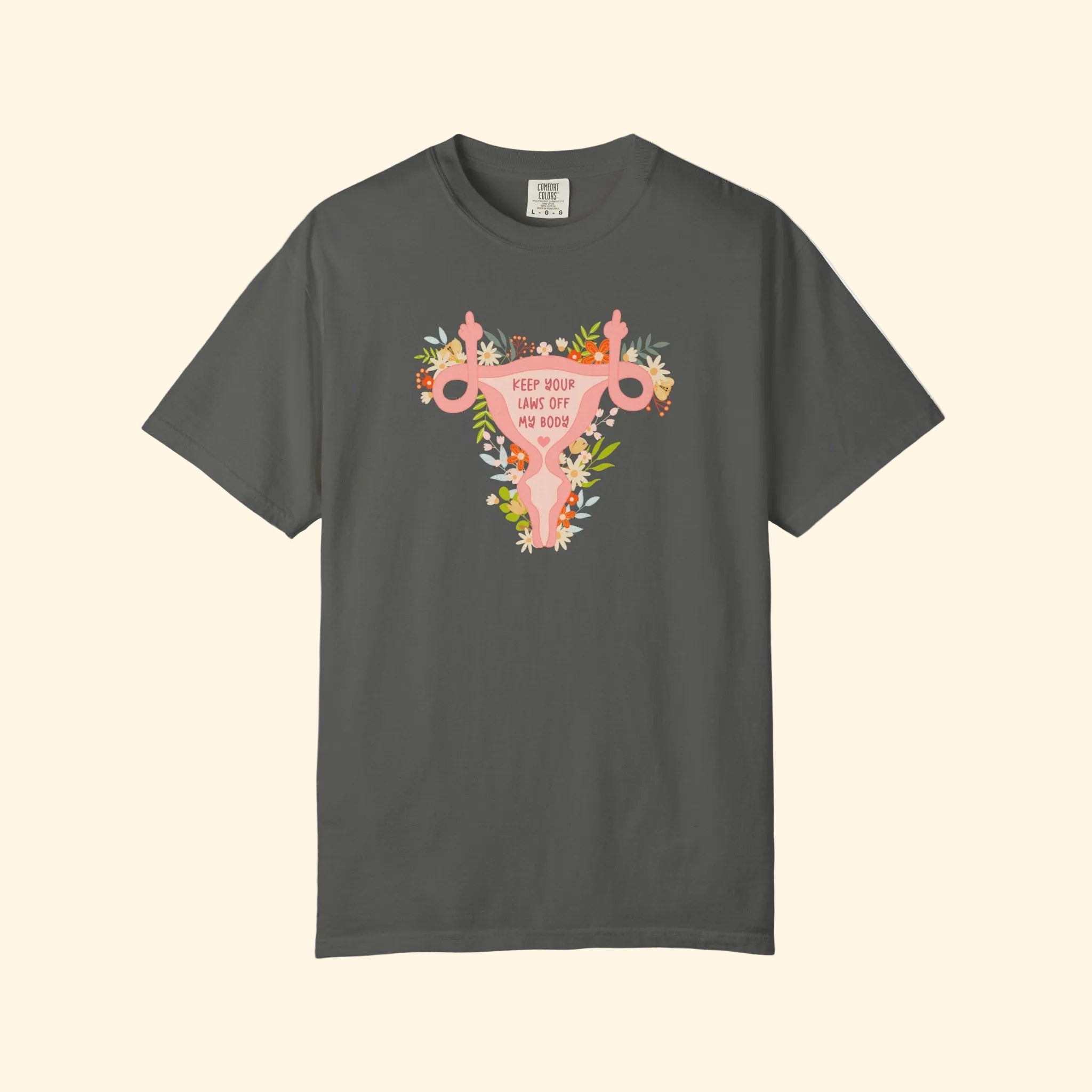 Floral Uterus Reproductive Rights T-Shirt