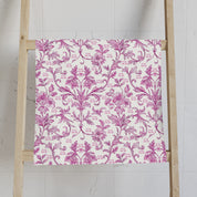 Pink Toile de Jouy F*ck Trump Hand Towel