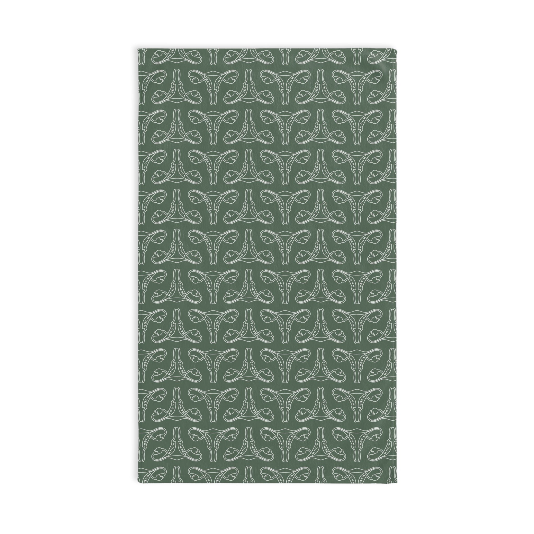 Green F*ck Trump Uterus Hand Towel