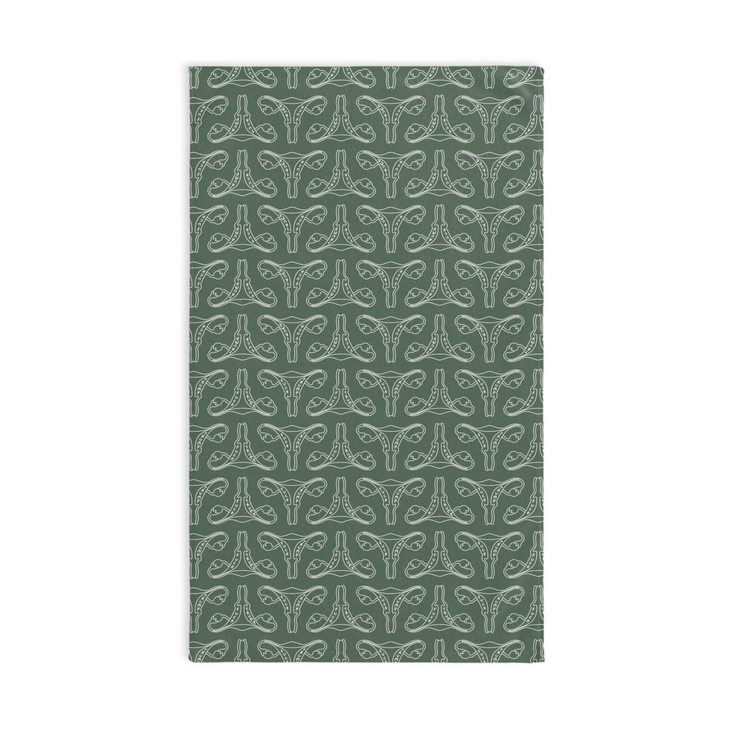 Green F*ck Trump Uterus Hand Towel