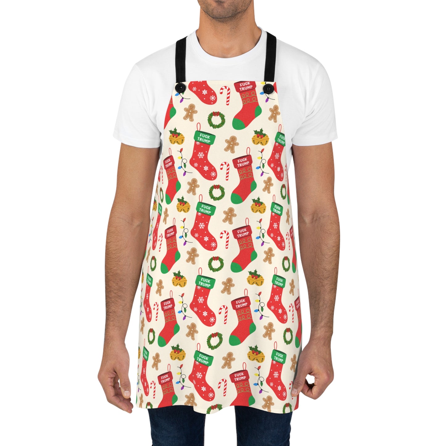 Subtle F*ck Trump Christmas Stockings Cooking Apron