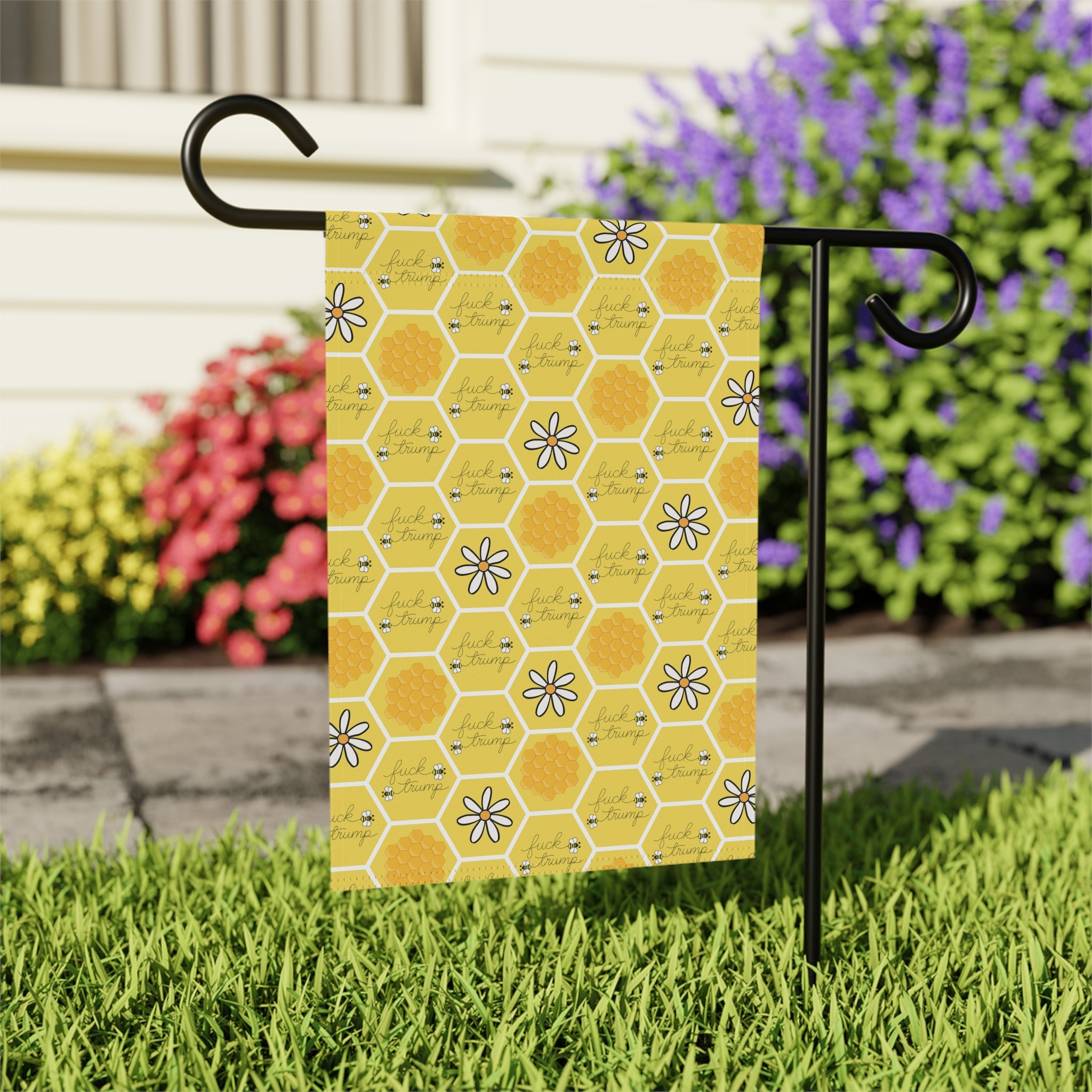 F*ck Trump Honey Bee Garden Flag