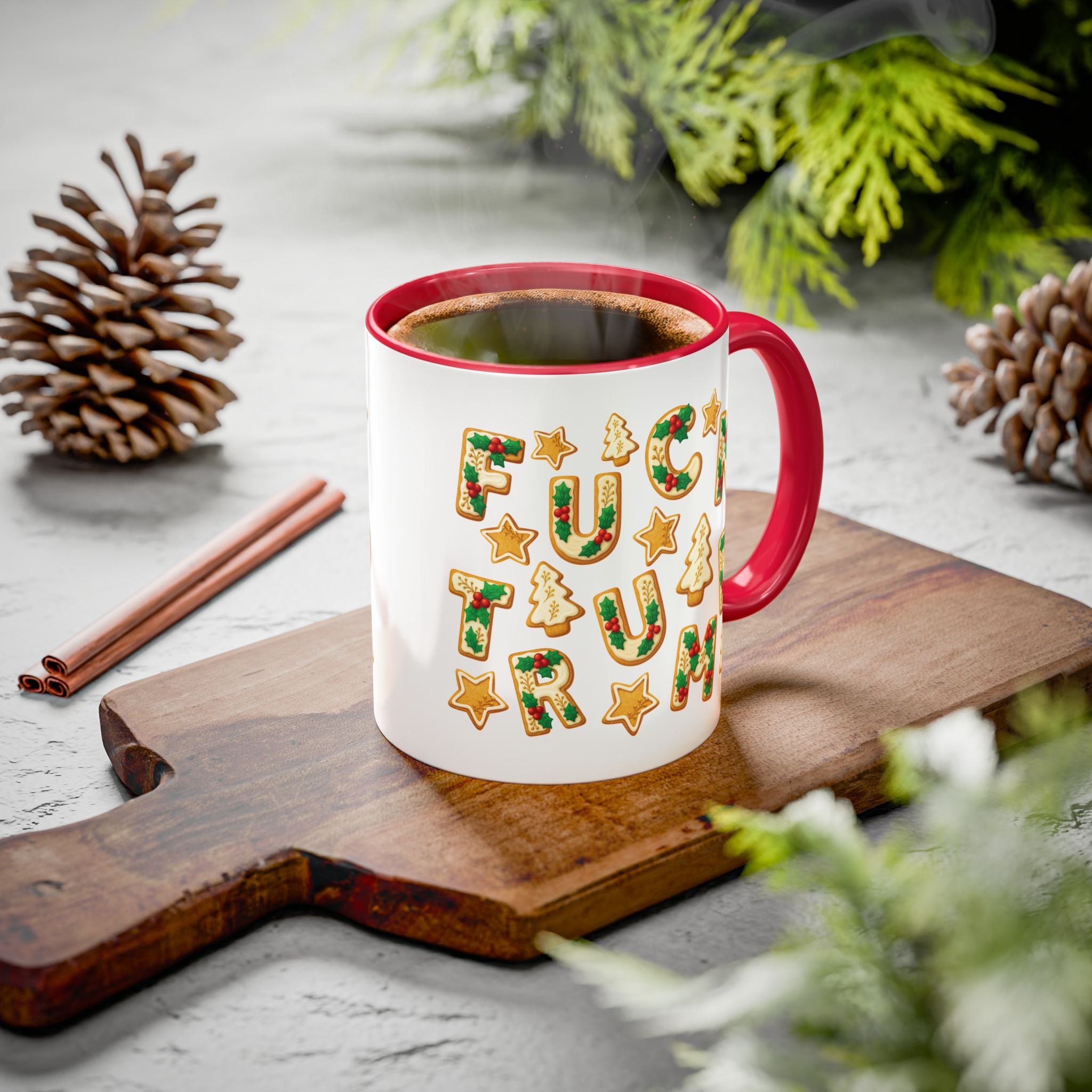 Subtle F*ck Trump Christmas Cookie Mug