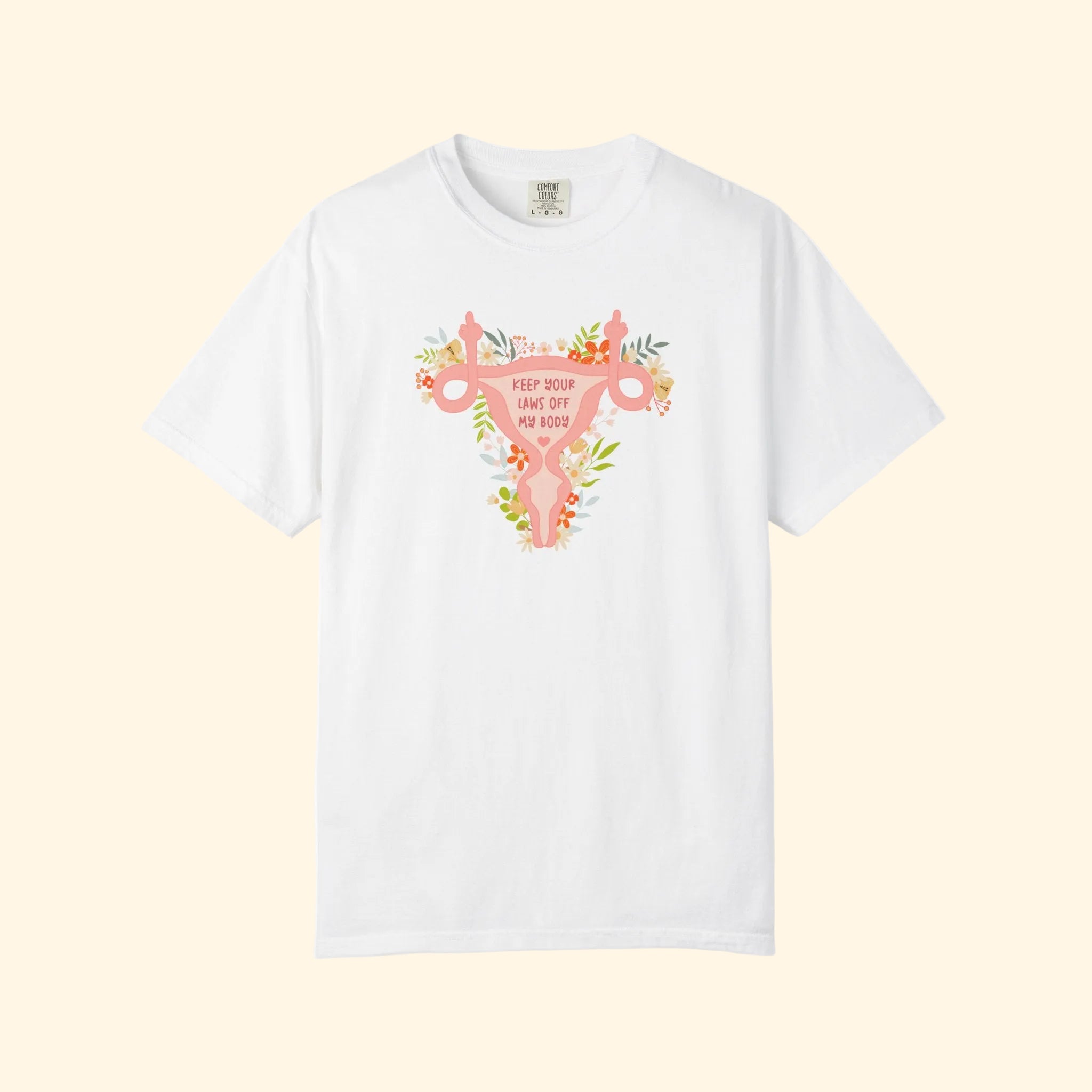 Floral Uterus Reproductive Rights T-Shirt