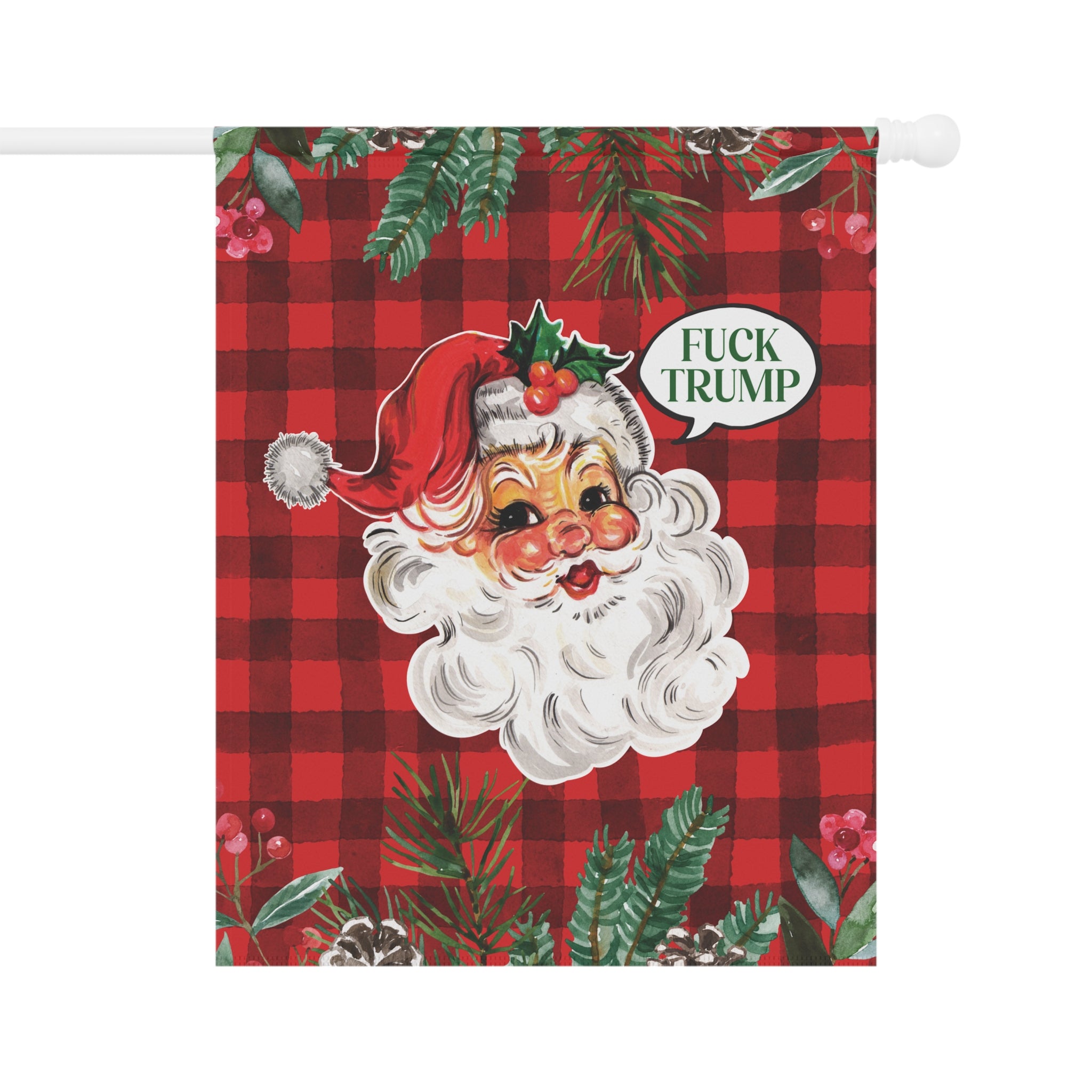 F*ck Trump Santa Christmas Garden Flag