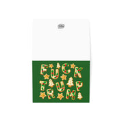 Subtle F*ck Trump Christmas Cookie Holiday Greeting Card