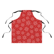 Subtle F*ck Trump Red Winter Snowflakes Cooking Apron