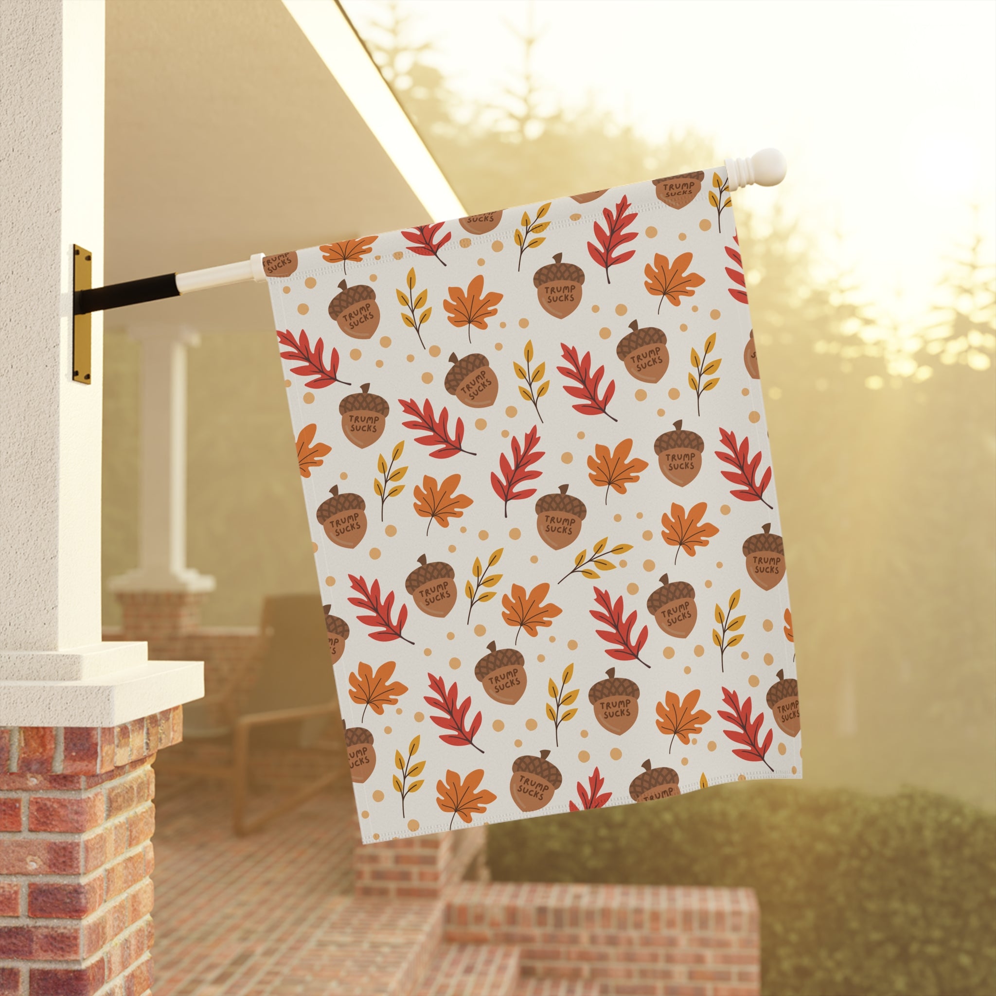 Trump Sucks Fall Acorns Flag