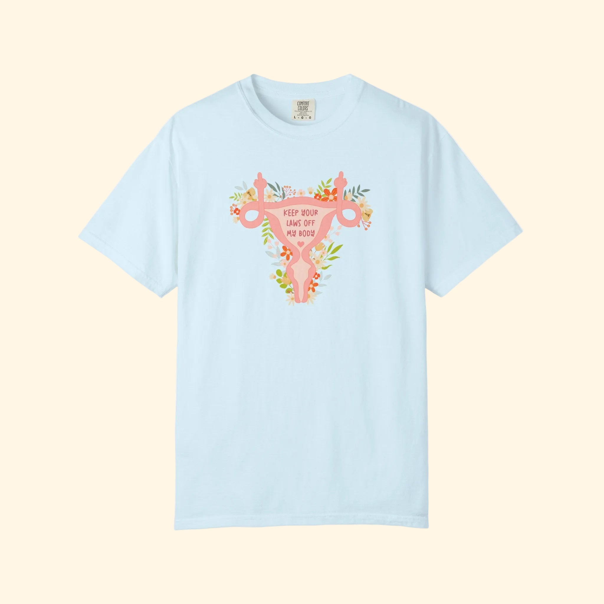Floral Uterus Reproductive Rights T-Shirt