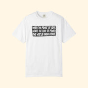 Power of Love Empire State Building Banner T-Shirt
