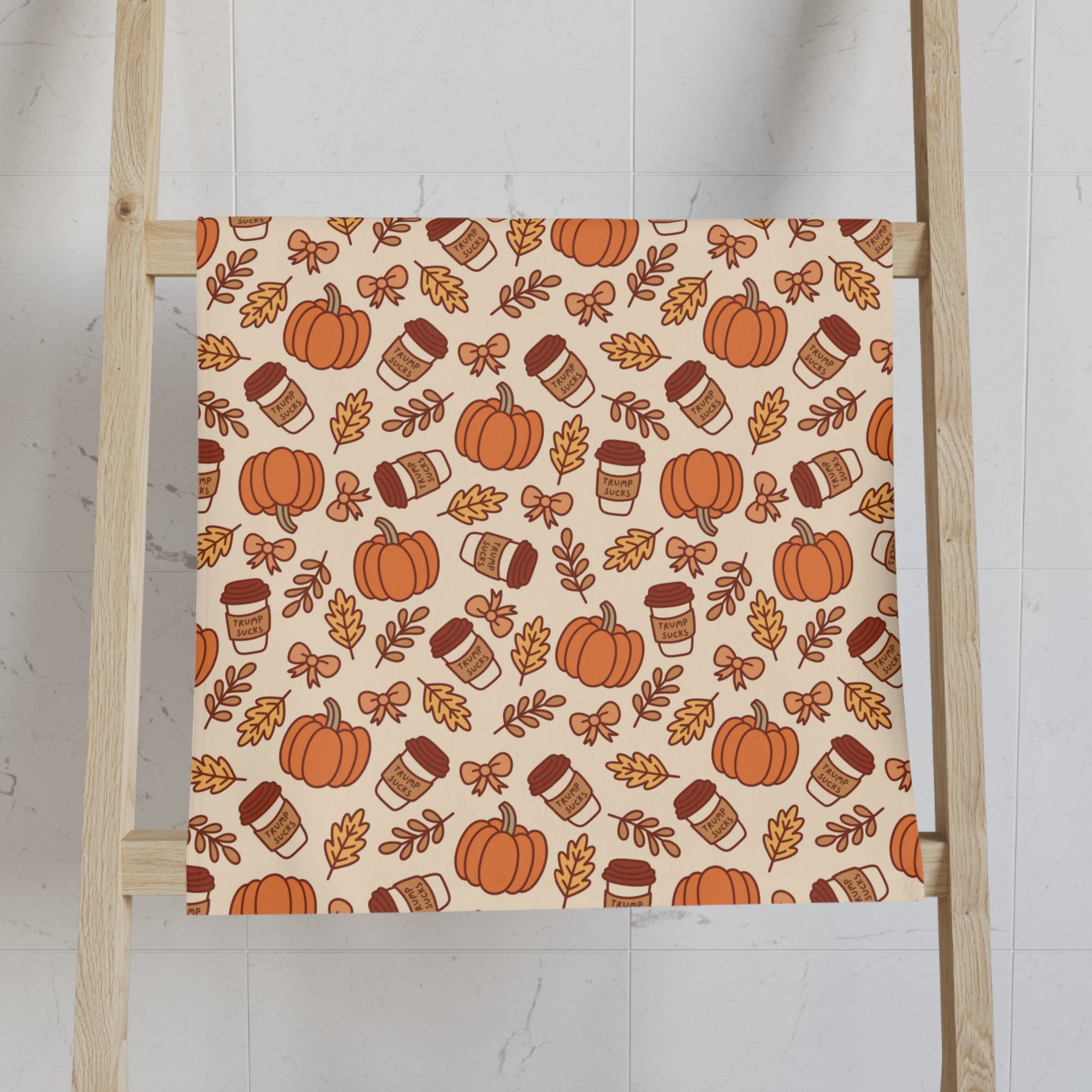 Subtle Trump Sucks Pumpkin Spice Hand Towel