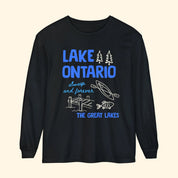Lake Ontario Always and Forever Doodle Long Sleeve Shirt
