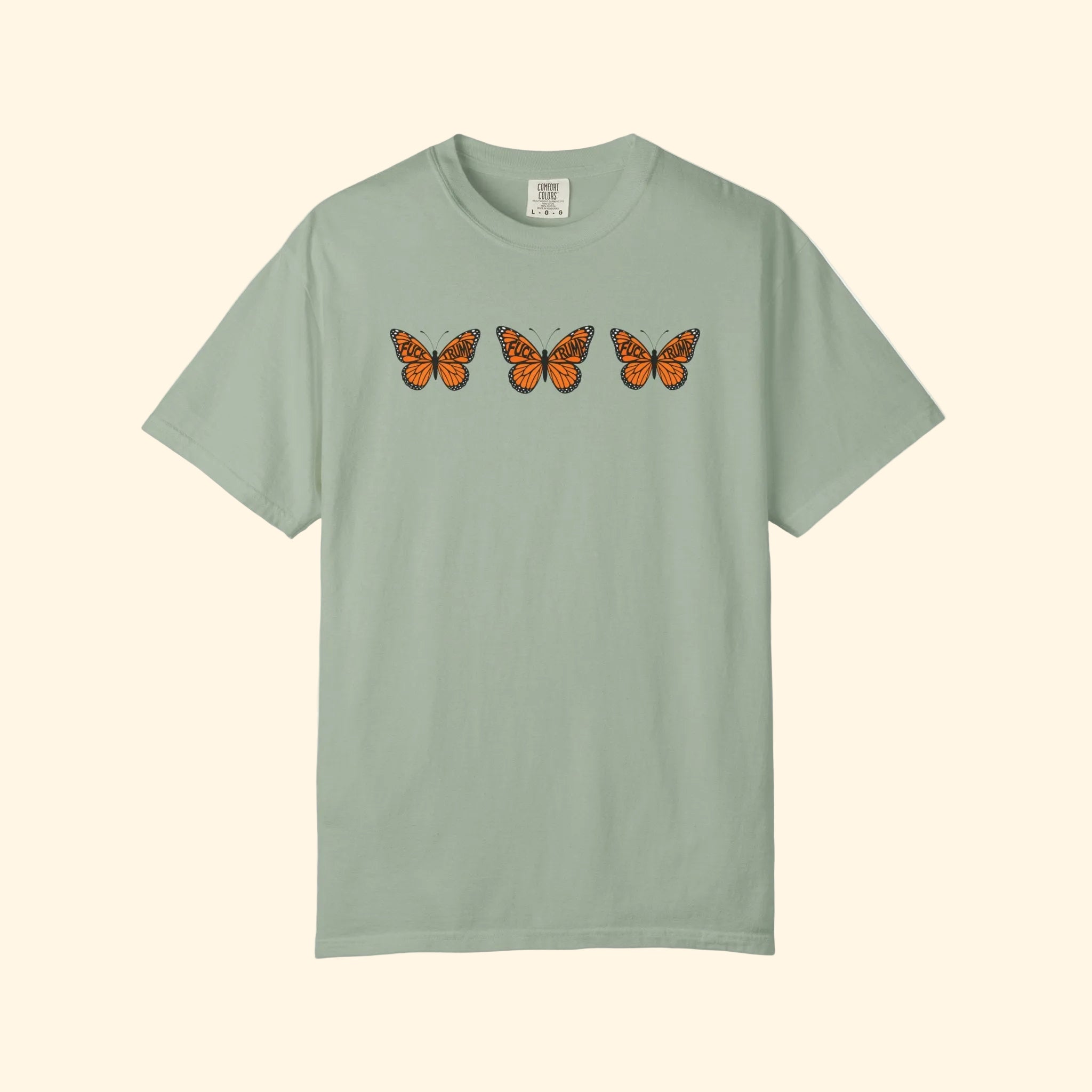 F*ck Trump No Orange Monarchs Triple Butterfly T-Shirt