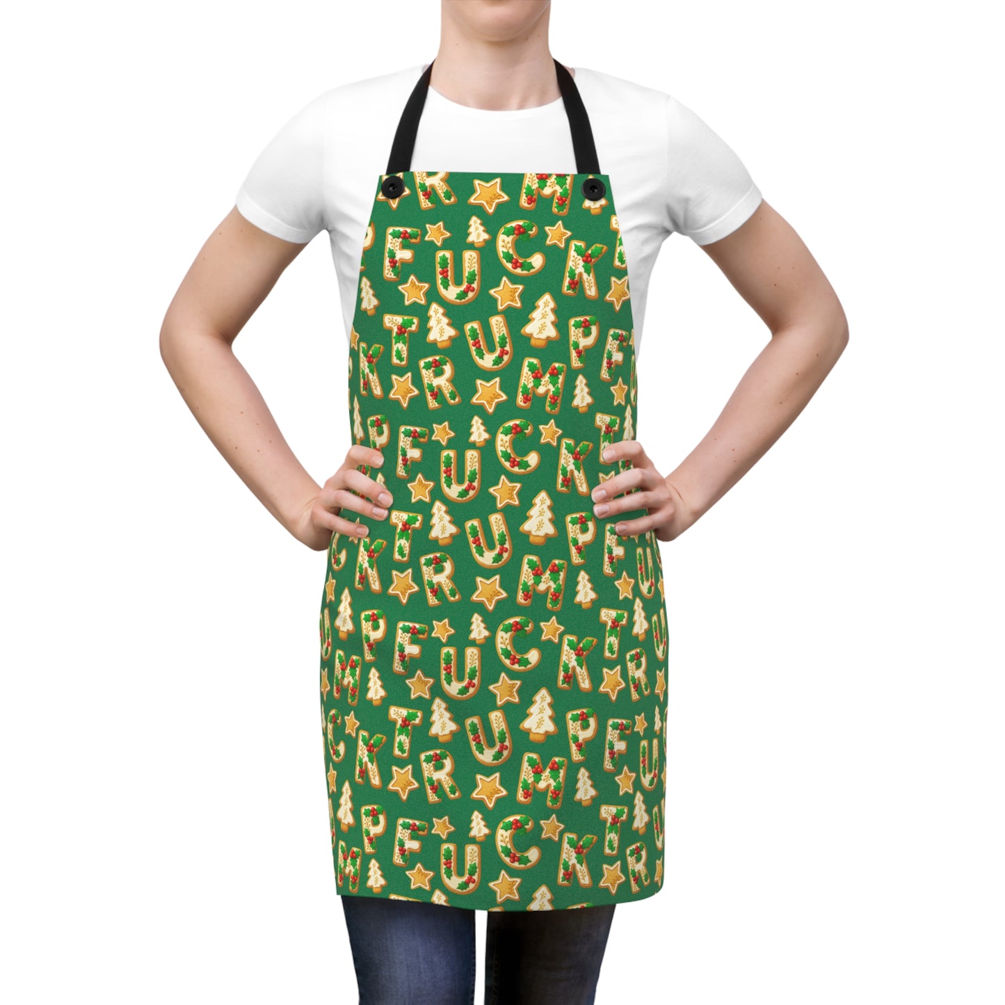 Subtle F*ck Trump Christmas Cookie Apron