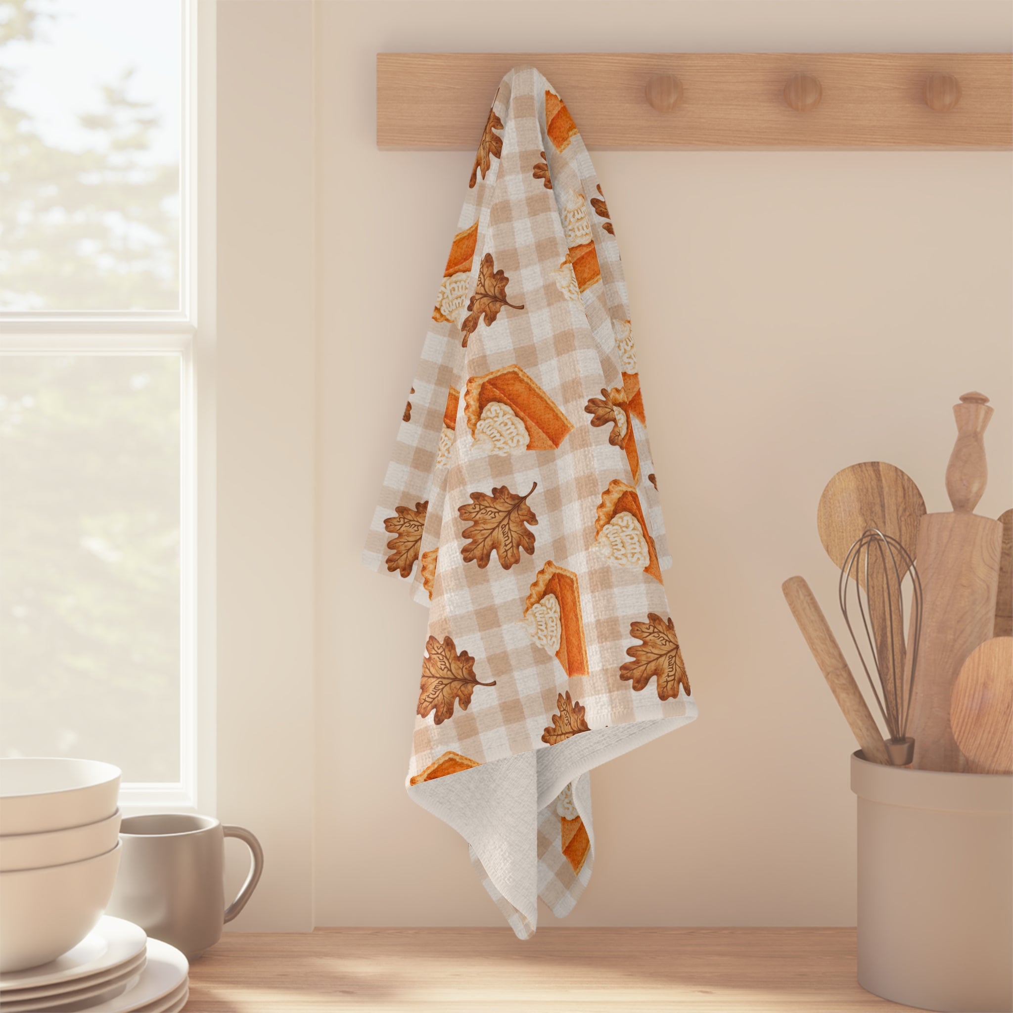 Trump Sucks Pumpkin Pie Waffle Weave Kitchen Towel