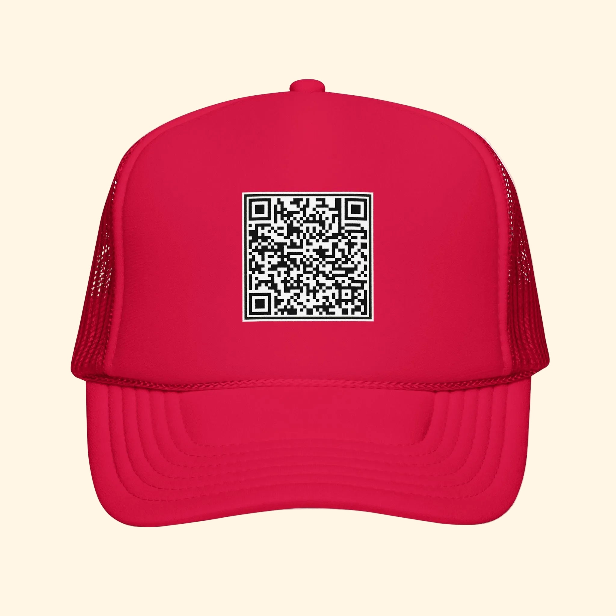 F*ck Trump QR Code Foam Trucker Hat