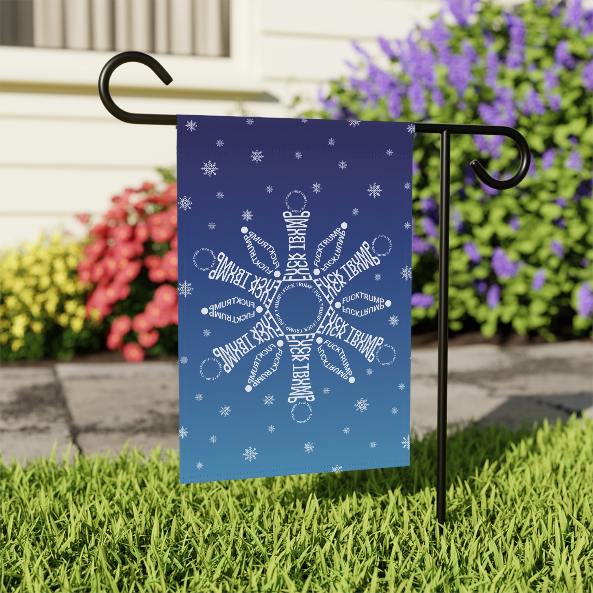 Subtle F*ck Trump Snowflake Garden Flag