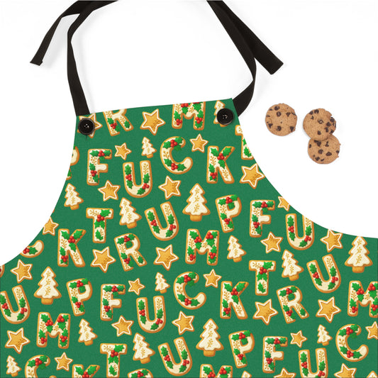 Subtle F*ck Trump Christmas Cookie Apron