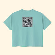 F*ck Trump QR Code Boxy Cropped T-Shirt