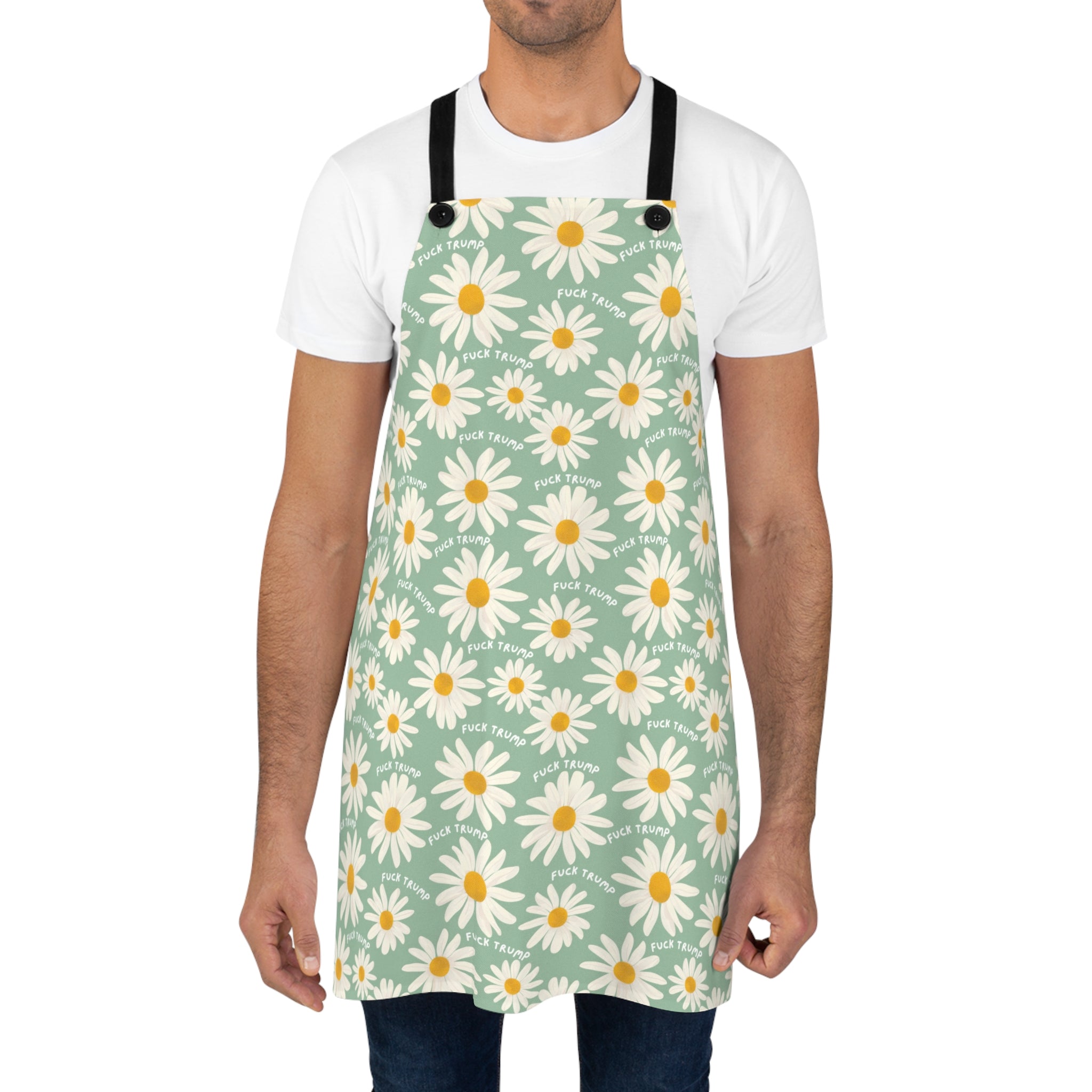 F*ck Trump Retro Daisy Cooking Apron