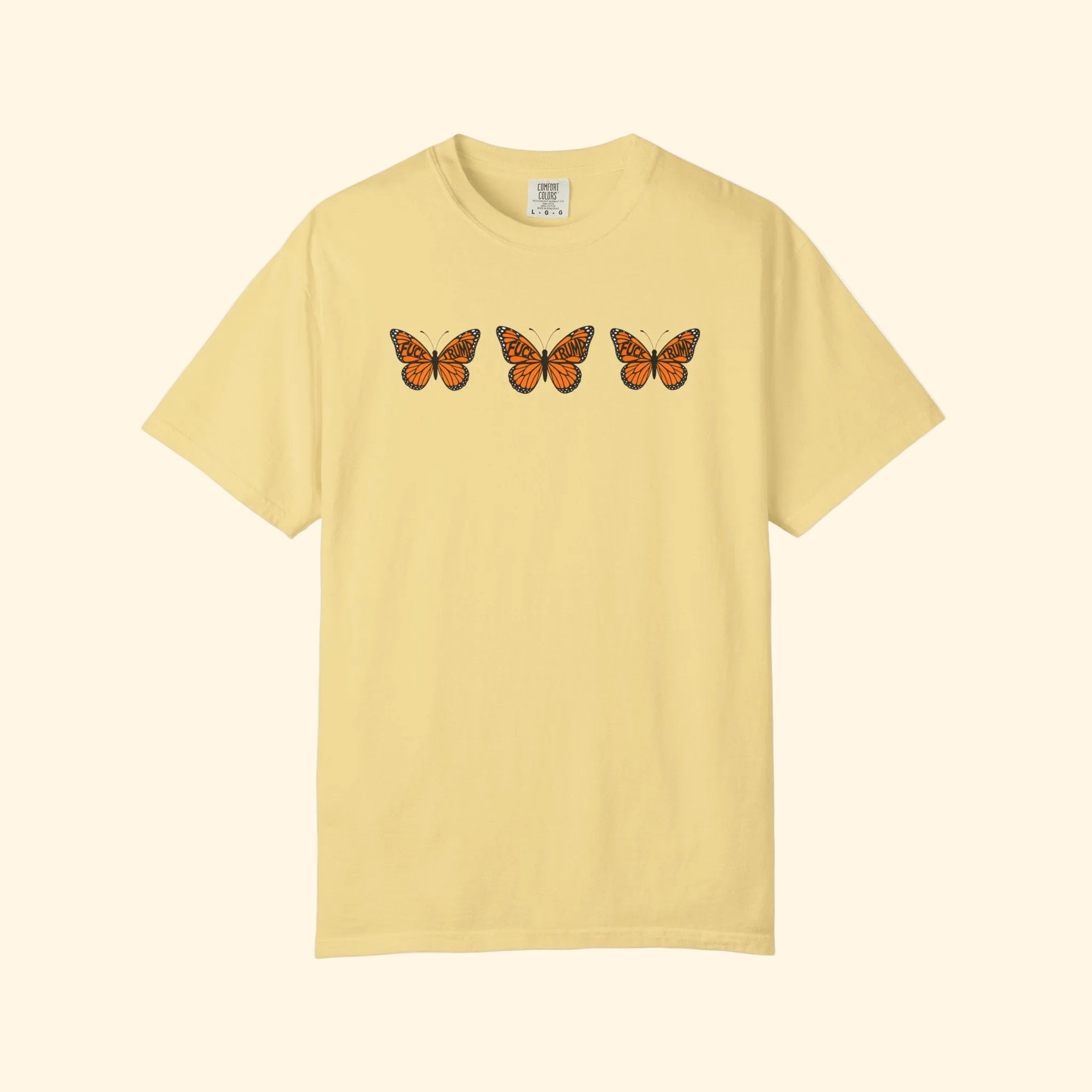 F*ck Trump No Orange Monarchs Triple Butterfly T-Shirt