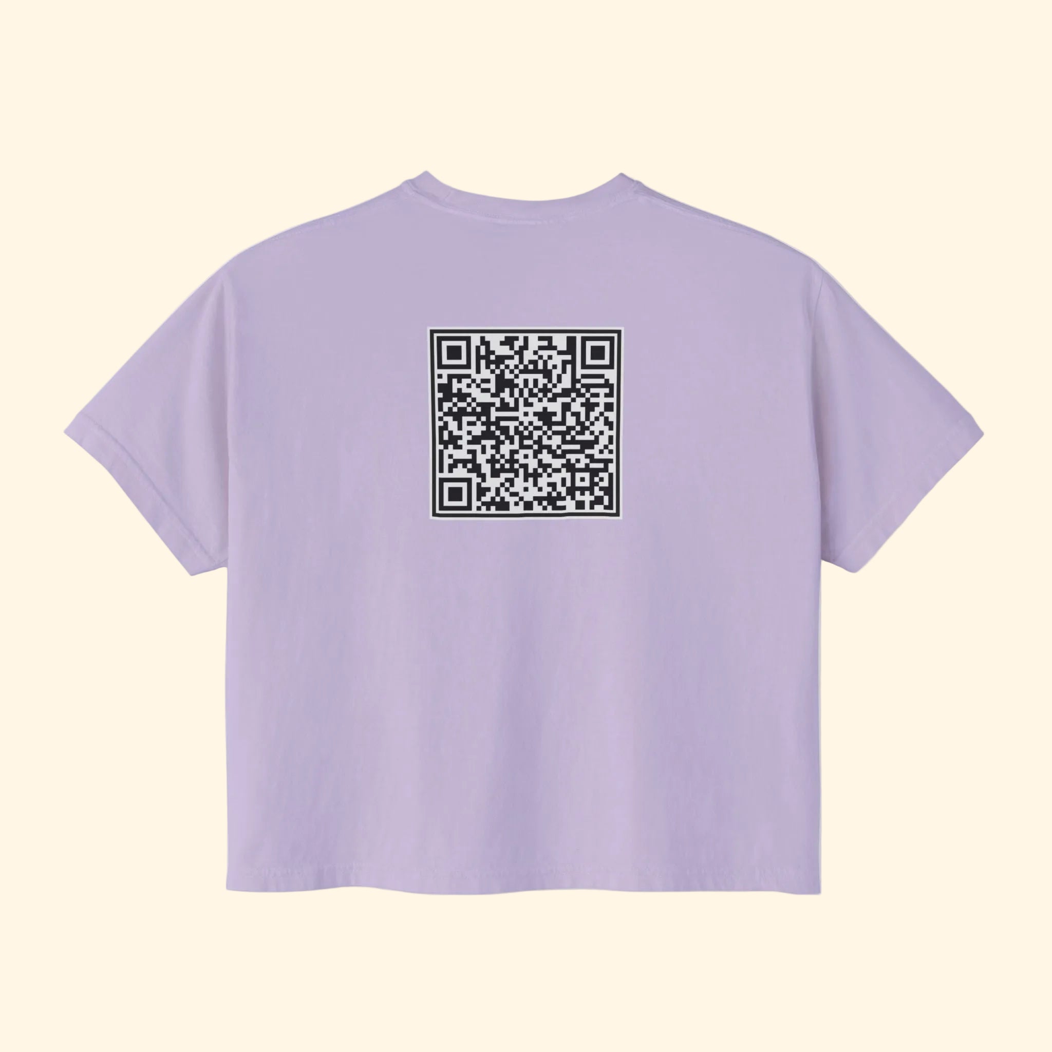 F*ck Trump QR Code Boxy Cropped T-Shirt