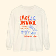 Lake Ontario Always and Forever Doodle Long Sleeve Shirt