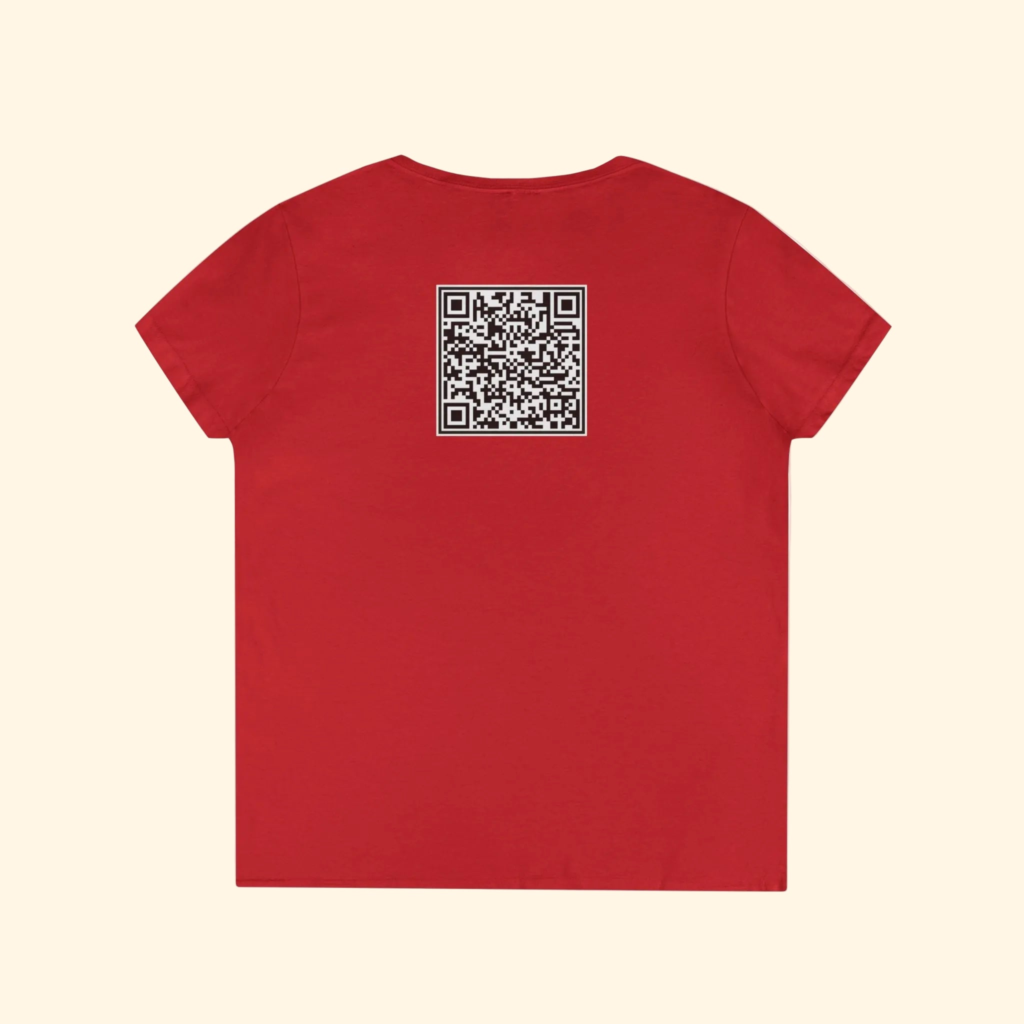 F*ck Trump QR Code Women's V-Neck T-Shirt