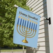 Subtle F*ck Trump Hanukkah Menorah Garden Flag