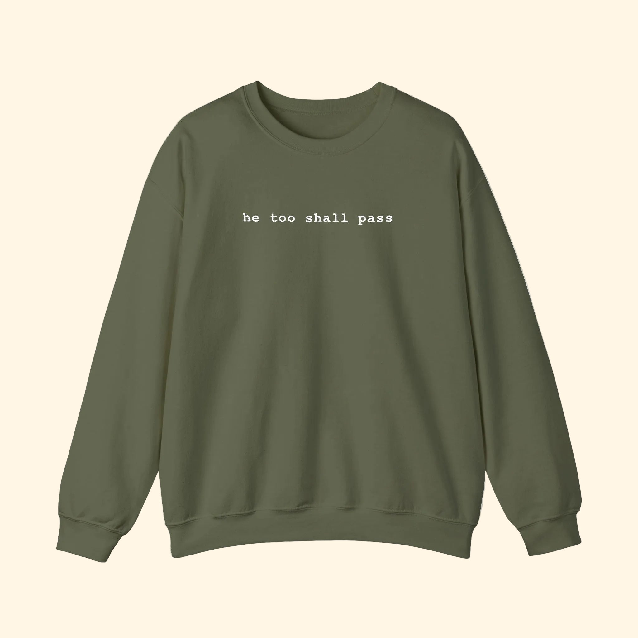 He Too Shall Pass Embroidered Sweatshirt