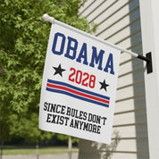 Obama 2028 Political Campaign Satire Flag