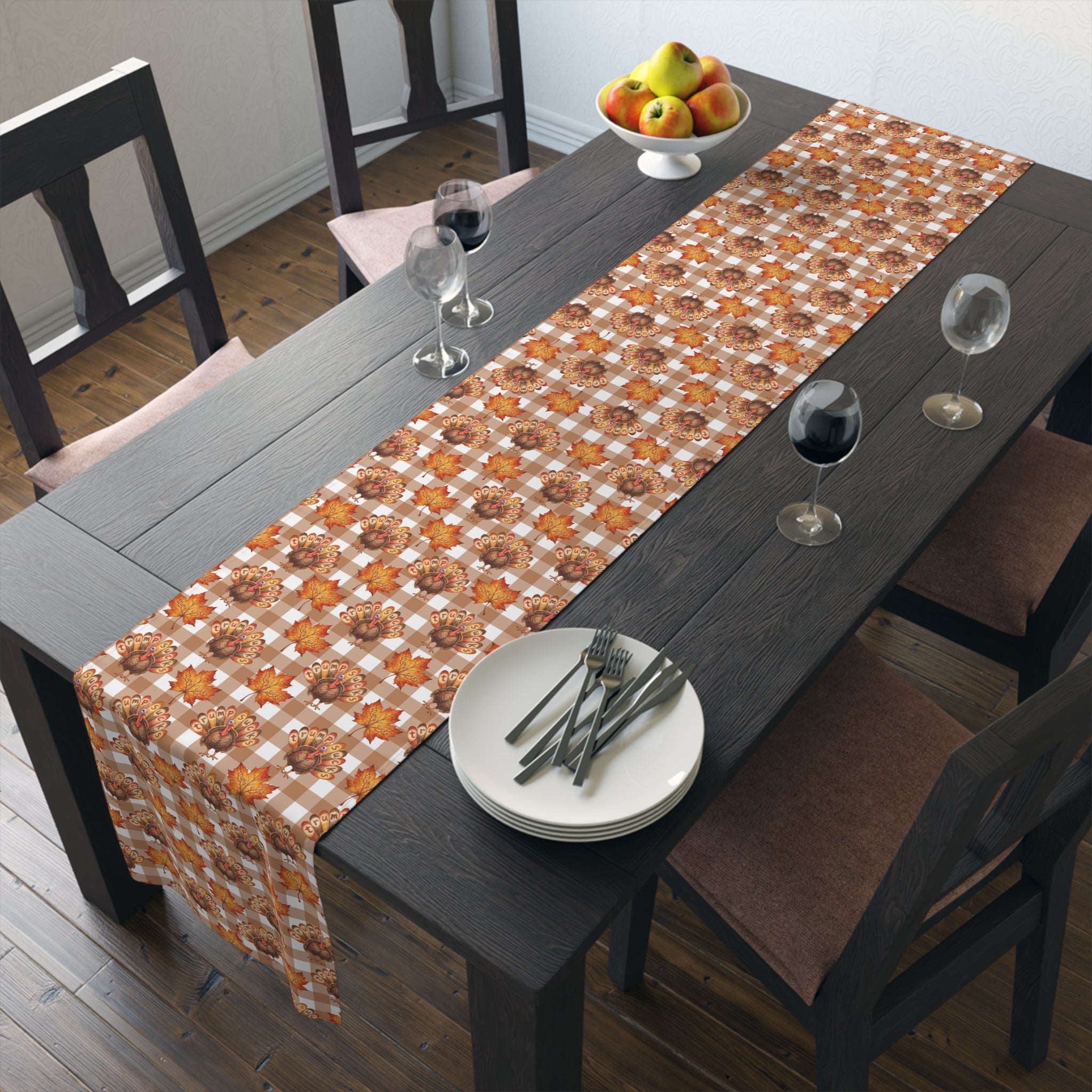 Subtle Trump Sucks Thanksgiving Turkey Table Runner